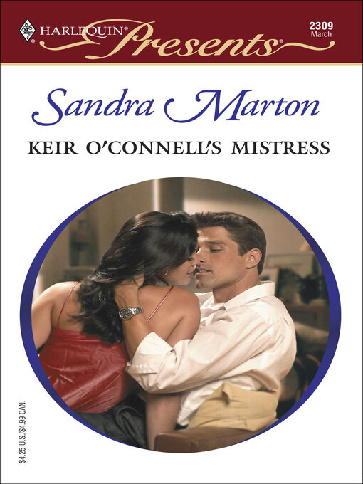 Title details for Keir O'Connell's Mistress by Sandra Marton - Available